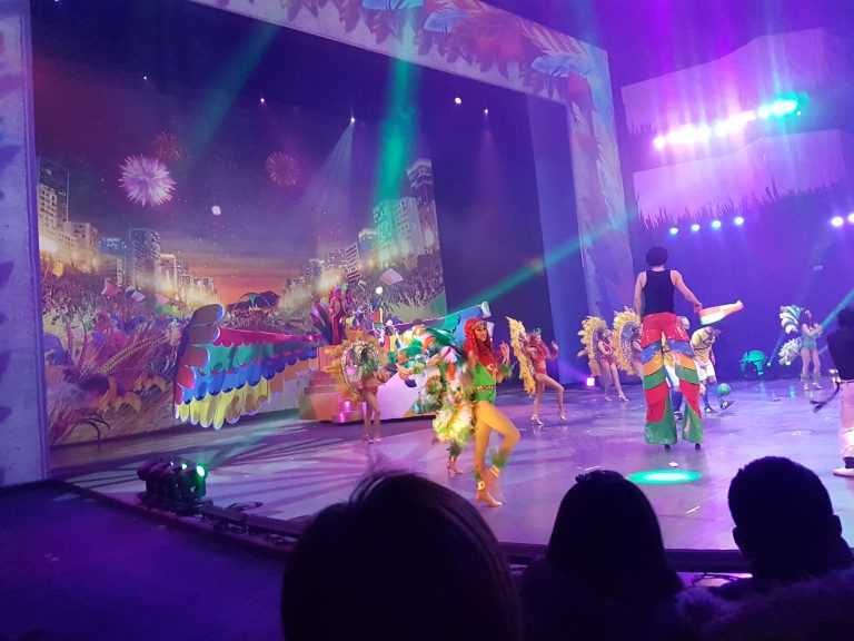 Acrobatics show in Harbin, China