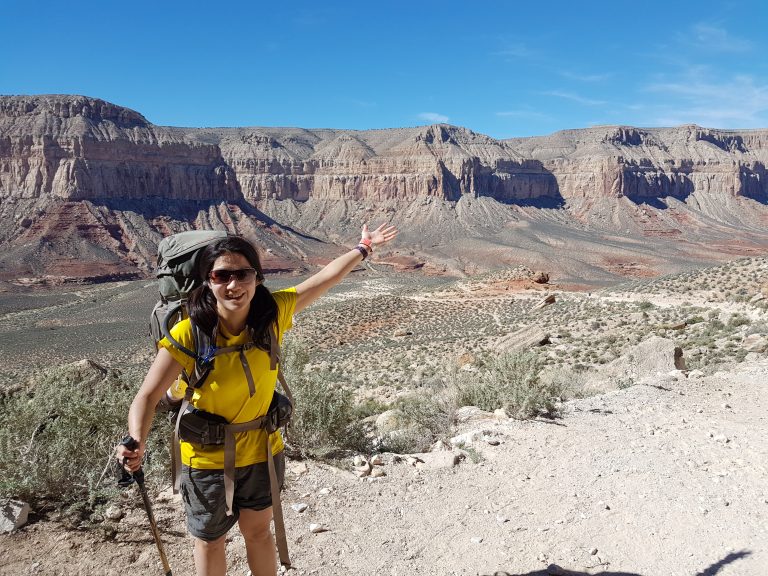 View of Grand Canyon at the end of the hike