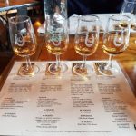 Whiskey sampler flight at High West