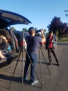 Setting up for Total Solar Eclipse