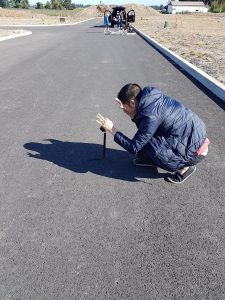 Seeing the eclipse through "pinholes"