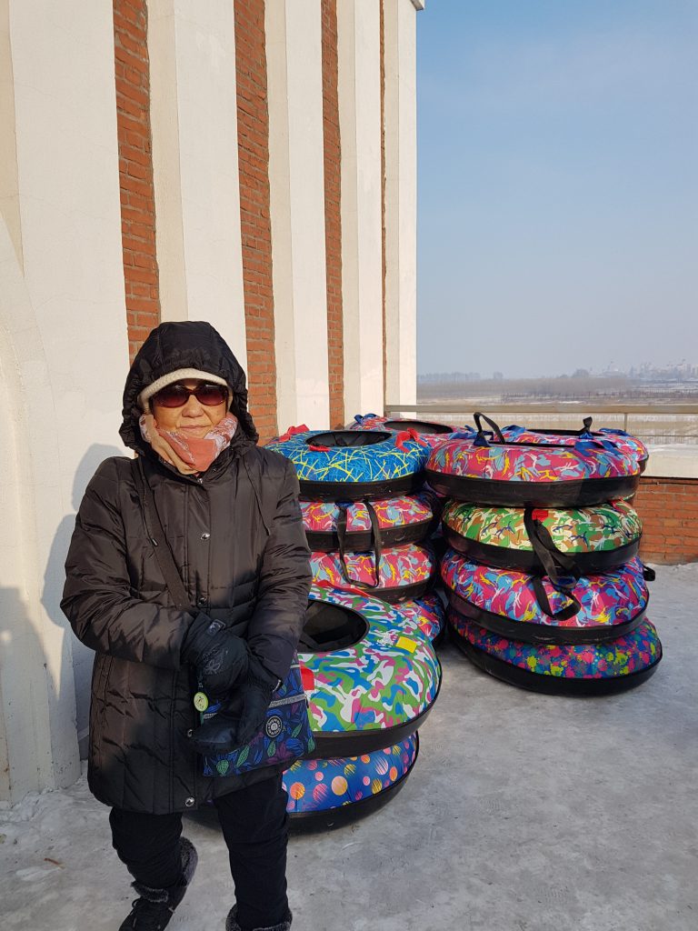 Tubing at Volga Manor, Harbin, China