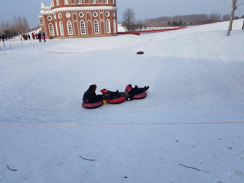 Tubing at Russian Volga Manor