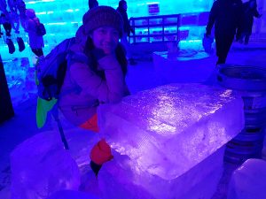 Ice bar inside Harbin Ice Festival