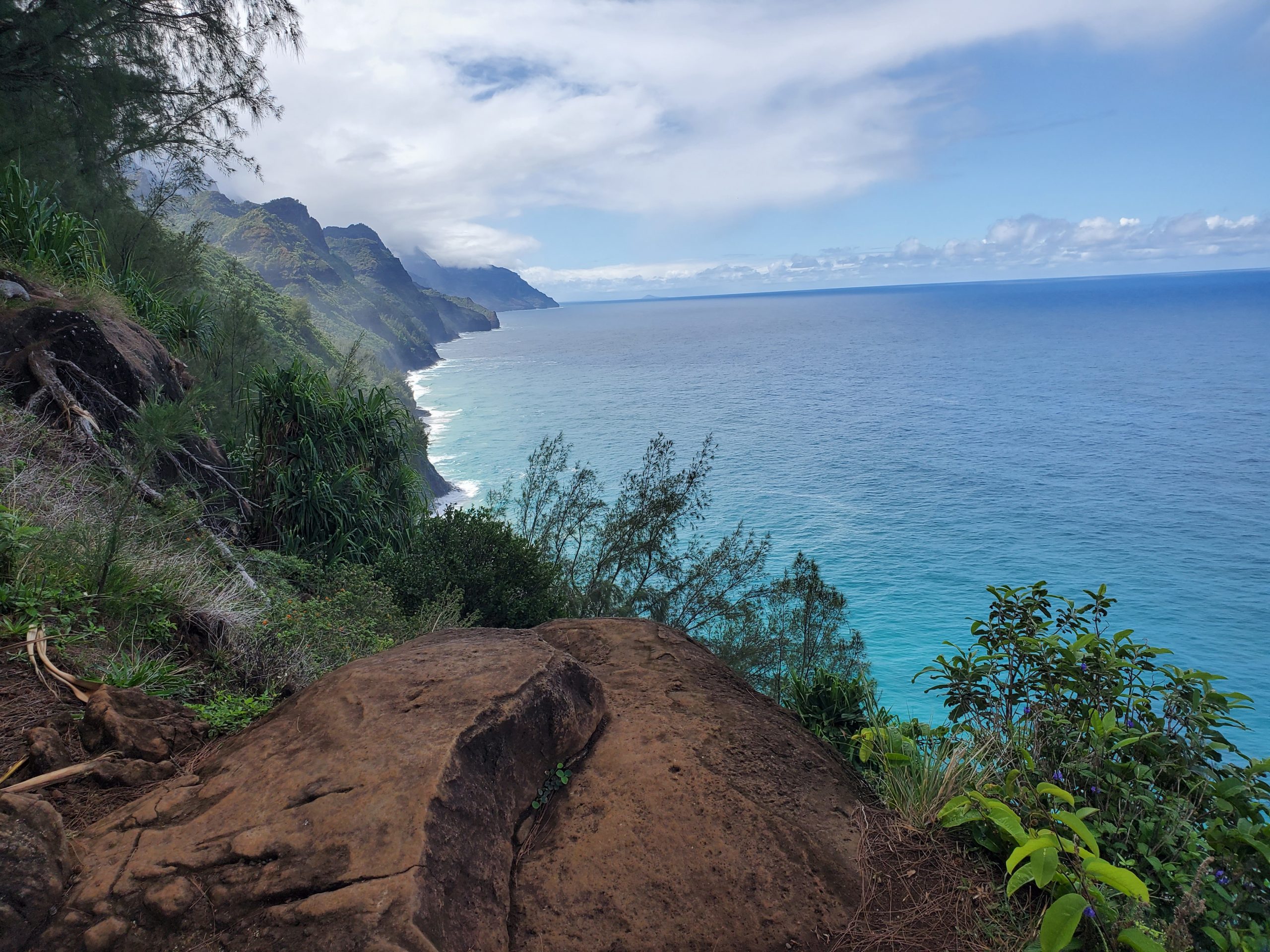 View of the Napali Coast from the Kalalau Trail