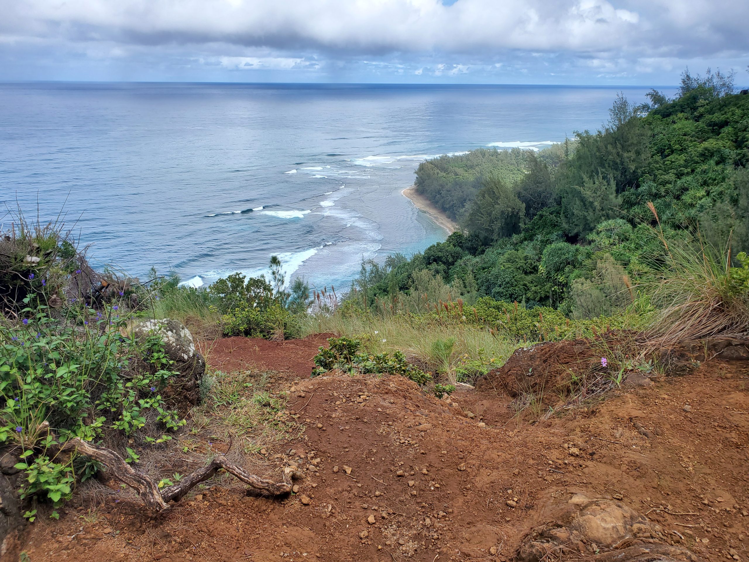 View of the Napali Coast from the Kalalau Trail