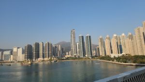 View of Tsuen Wan West from the Tsing Tsuen Bridge